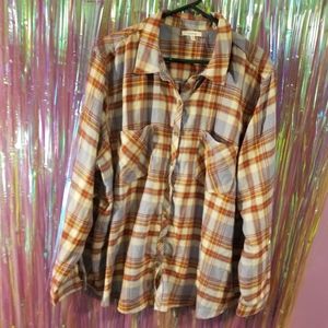 Maurices 3xl purple plaid